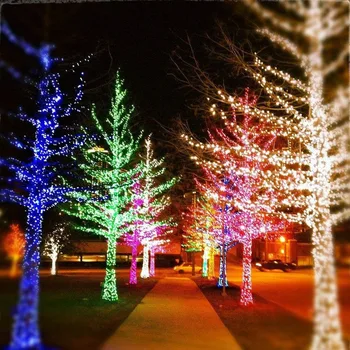 10M 50M LED String Žiburiai Kalėdų, Naujųjų Metų Girliandą Dekoracija Gatvės Kambario Namas, Sodas, Lauko Naudoti 
