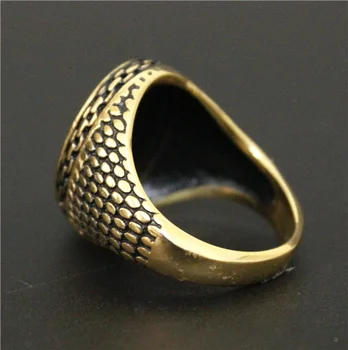 Bižuterijos Real Cool Aukso Mados Inkaro Žiedas Geros Kokybės Dviratininkas Žiedas 316L Nerūdijančio Plieno Papuošalai