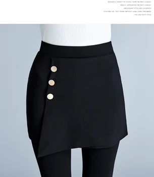 2019 plius aksomo sustorėjimas sijonas netikrą du gabalus antblauzdžiai moterims dėvėti žengia sijonas, kelnės šiltas maišas klubo DDK91