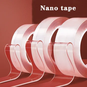 1mm Nano Juosta Plauti Stiprus ir Traceless Nano Lipni dvipusė Lipdukas Magija Skaidrios Lipnios 1M/2M/3M/5M Daugkartinio naudojimo
