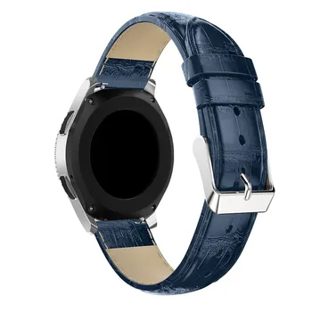 20mm watchband dirželis Samsung Galaxy Žiūrėti 42mm/46mm dirželis juosta smart Apyrankė odinis Riešo juostos Pakeitimas Krokodilas Diržas