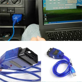 1PCS Transporto priemonių Remonto Diagnostikos Kabelis OBD2-USB Kabelis VAG-COM KKL 409.1 Automobilio Seat Diagnostikos Įrankiai, Automobilis Seat Diagnostikos Įrankiai