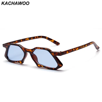 Kachawoo derliaus daugiakampio akiniai nuo saulės vyrams 2019 blue leopard aukštosios mados saulės akiniai ponios unisex kalėdų dovanos