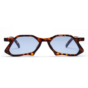 Kachawoo derliaus daugiakampio akiniai nuo saulės vyrams 2019 blue leopard aukštosios mados saulės akiniai ponios unisex kalėdų dovanos