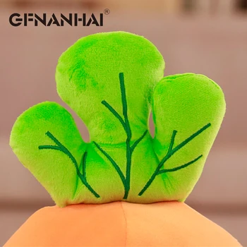 1pc 65cm animacinių filmų morkų pliušinis žaislas, minkšti minkšti žemyn medvilnės mielas daržovių pliušinis plauko pagalvę vaikams gimtadienio dovana