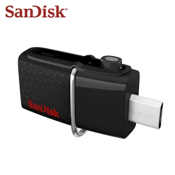 Sandisk OTG Flash Drive 16GB Dual Ratai Micro Usb USB 3.0 DD2 U Disko Pendrive Memory Stick