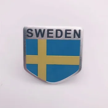 Švedija Ispanija, Anglija, Turkija, Malaizija, Indonezija Europos Kanados Nacionalinė Emblema, Vėliava, Emblema, Automobilių Kėbulo Shield Stiliaus Lipdukai
