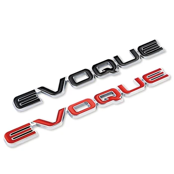 1Pcs 3D Metalo Laišką Logotipą, Automobilių Lipdukai Kūno Galiniai Kamieno Logotipas Ženklelis Land Rover Evoque 
