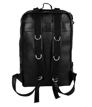 Mados Nekilnojamojo Odos Kuprinė Vyrų Kuprinė moterims, natūralios Odos Kuprinė Kuprinė didelis kelioninis Krepšys Bagažo krepšys juoda ruda M152