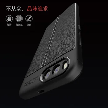 Už Xiaomi Mi 6 atsparus smūgiams Matinis Telefono dėklas Xiomi Xaomi Mi 6 Minkšto Silikono Bamperio Dangtelis Mi6 Xiaomi6 Odos Tekstūra Įrengtas Funda