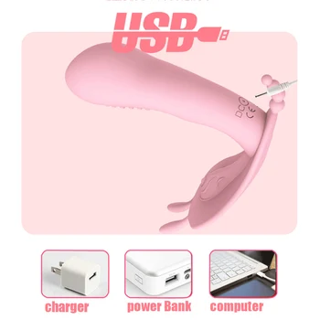 Dėvėti Dildo Pink rabbit Vibratorius Sekso Žaislų Pora Orgazmas Masturbator Belaidžio Nuotolinio Valdymo Dildo, Vibratoriai Moterims apatinės Kelnaitės
