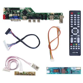 TV VGA, AV, USB GARSO LCD Kontrolės Valdyba SU 1280x800 B154EW02 LCD Ekranas, U disko reklamos funkcija 30 smeigtukai