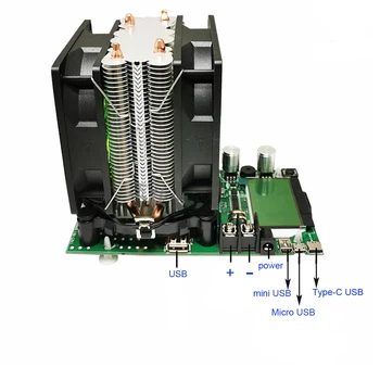 180W Nuolatinės srovės elektroninių apkrova reguliuojama baterijos kroviklis srovė/įtampa/Galingumas testeris LCD diplay usb/mini USB/Tipas-c
