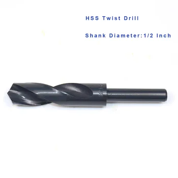 1Pc 30mm 30.5 mm 31mm 31,5 mm HSS Sumažintas Tiesiai Suku Twist Drill Bit Karka Dia 12.7 mm Medienos, Plieno, Plastiko, Aliuminio Metalo