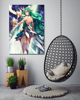 Drobė Spausdinama Tapybos Sienos Meno Plakatas 1 Vnt League Of Legends Sexy Anime Mergina Modernus Kambarį Namų Dekoro Modulinės Nuotrauką