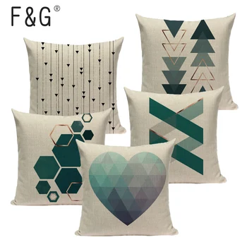 Abstrakti ir geometrinis modelis pagalvėlė padengti dekoratyvinės pagalvės 45Cmx45Cm Aikštėje dekoratyvinis print Custom mesti pagalvės