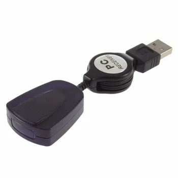 USB Media IR bevielė Pelė ir Nuotolinio Valdymo Valdiklis USB Imtuvas Nešiojamas PC Kompiuterių Centras 