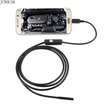 1m 2m 5m 10m Pusiau standžios USB Endoskopą Kamera 5.5 MM IP67 atsparus Vandeniui Gyvatė Kamera Su 6 Led 