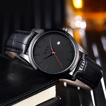 Relojes juoda juosta vyrų laikrodžiai 2020 dizaino juodos spalvos vyriški laikrodžiai odinis dirželis klasikiniai laikrodžiai veido