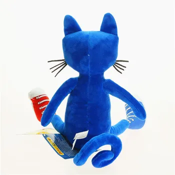 Pete Katė Pliušinis Žaislas Blue Pete Katės Iškamšos Lėlės