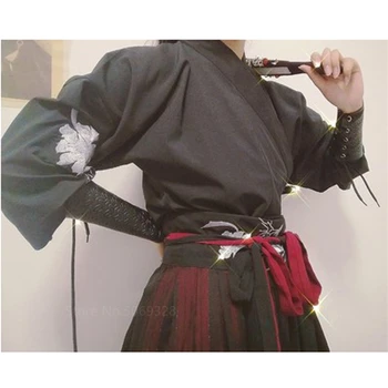 Vyras Tradicinę Kinų Hanfu Drabužių Senovės Rytų Liaudies Šokių Etapo Rezultatus Suknelė Vyrų Japonų Kimono Samurajų Kostiumus
