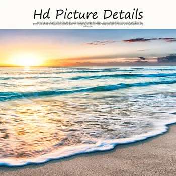 80x200cm Gamtos Gold Beach Sunset Kraštovaizdžio Plakatų ir grafikos Paveikslai Tapyba Skandinavijos Sienos Meno Nuotrauka už Kambarį