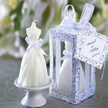 15 vnt vestuvių nuotaka suknelę žvakė vestuvių naudai dovanas svečias vestuvių suvenyrai