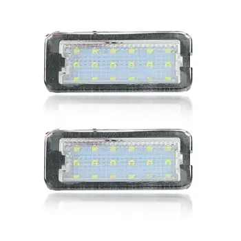 2VNT Automobilio LED Licencijos numerio apšvietimo Lemputės Skaičius Uodega Lempa Balta Tinka Fiat500 500C