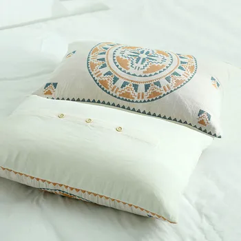 Bohemiškas stilius mygtukai Medvilnės užvalkalas Stačiakampio miego pagalvę padengti Dekoratyvinės Pagalvėlės, Namų, lovos, Sėdynės Pagalvėlės Dangtis