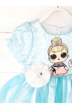 Baby girl blue tiulio sijonas, suknelė ypatingoms progoms Atsitiktinis Modelio stilingas Mergina, Vaikams, kūdikiams, Drabužiai Rinkiniai princesė stiliaus modeliai