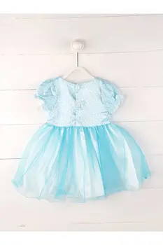 Baby girl blue tiulio sijonas, suknelė ypatingoms progoms Atsitiktinis Modelio stilingas Mergina, Vaikams, kūdikiams, Drabužiai Rinkiniai princesė stiliaus modeliai