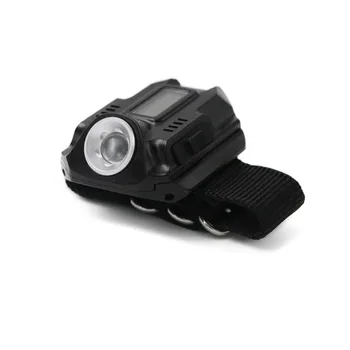 Naujas Nešiojamas ant Riešo Žibintuvėlis Šviesos XPE Q5 R2 LED Riešo Žiūrėti Žibintuvėlis USB Įkrovimo Riešo Modelis Taktinis Įkraunamas Žibintuvėlis