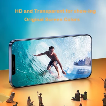 VALAM Grūdintas Stiklas iPhone 12 Pro Max Screen Protector, Pilnas draudimas Anti pirštų Atspaudų, skaidraus Stiklo iPhone 12 Mini Pro Max