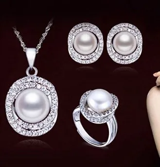 Nekilnojamojo Mados Gėlavandenių Perlų Papuošalų Komplektas su Aukštos Kokybės 11-12mm Super Didelis Pearl