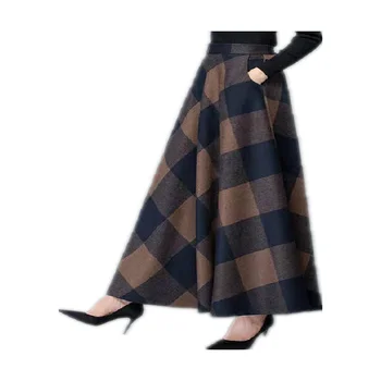 Rudenį ir žiemą moterų vilnoniai sijonai 2020 