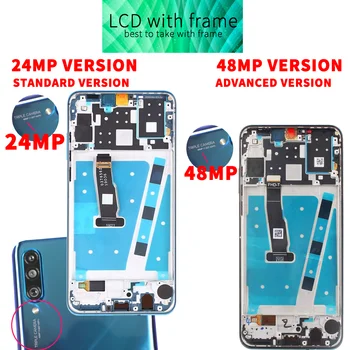 6.15 colių LCD Huawei 30 Lite Ekranas Jutiklinis Ekranas Su Frame skaitmeninis keitiklis Asamblėjos LCD Ekrano pakeitimas Nemokamas Dovanas