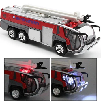 Sunkvežimio Modelis 1:32 Lydinio Automobilių oro Uosto Priešgaisrinės Vaikų Švietimo Transporto priemonės, Metalo Inžinerijos Automobilį su Garso, Šviesos, Vaikams, Žaislų, Dovanų