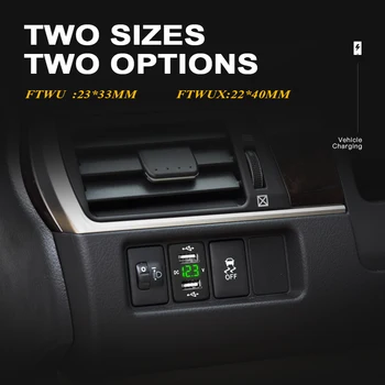 12V 24V Automobilio Dual Usb Įkroviklis Greitai Įkrauti 4.2 A Auto Adapteris Lizdai Įtampos Ekranas Toyota Corolla Hilux