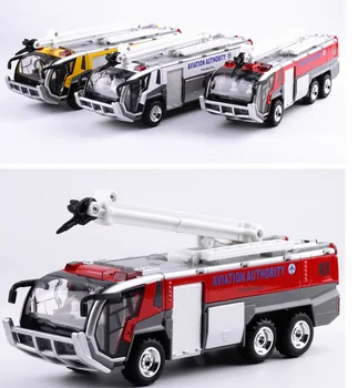 1: 32 Lydinio automobilių oro uosto fire truck modelio vaikų žaislas, automobilių inžinerija, automobilių garso ir šviesos žaislai, vaikų gimtadienio dovana