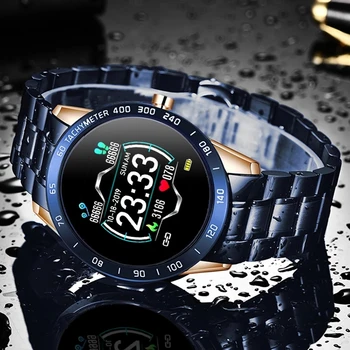 2020 Naujas Nerūdijančio Plieno Skaitmeninis Žiūrėti Vyrų Sporto Laikrodžiai Elektroninių LED Vyrų Riešo Žiūrėti Vyrų Laikrodis atsparus Vandeniui Bluetooth Valandą