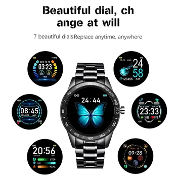 2020 Naujas Nerūdijančio Plieno Skaitmeninis Žiūrėti Vyrų Sporto Laikrodžiai Elektroninių LED Vyrų Riešo Žiūrėti Vyrų Laikrodis atsparus Vandeniui Bluetooth Valandą