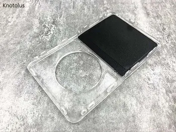Knotolus skaidraus skaidraus plastiko priekiniai faceplate būsto padengti apvalkalas su objektyvo iPod 5th gen video 30gb 60gb 80gb