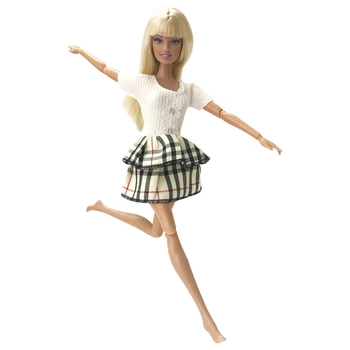 NK 2020 Naujausias Lėlės Drabužių 5 Vnt/Set Doll marškinėliai ir Kelnės Mados Kasdien Dėvėti Barbie Lėlės Priedai Karšto Pardavimo Suknelės 02