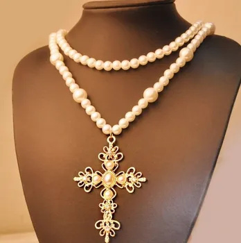 Naujas Dizainas, Vintage Mados Perlų grandelės Ilgi Karoliai, Papuošalai Moterų Aprangos Aksesuaras
