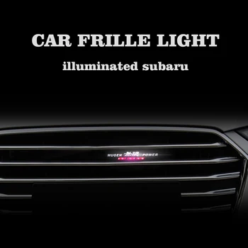 Automobilio Stilius lipdukas, priekinės grotelės, emblema, dekoratyvinis LED apšvietimas Mugen Power Honda Civic Sutarimu CRV Hrv Tinka Jazz Car Accessories