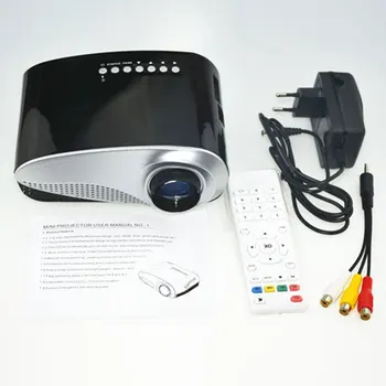Mini Projektorius Full HD 1080P Projektoriaus 3D LED Projektorius, Multimedia Home Theater USB, VGA, HDMI, TV, Namų kino Sistema