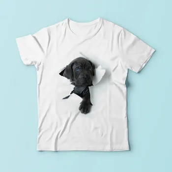 Mielas cane corso šuo išeiti ryškus 3d marškinėlius vyrų 2018 naujas baltos spalvos atsitiktinis kvėpuojantis marškinėliai homme juokinga Čihuahua t-shirt