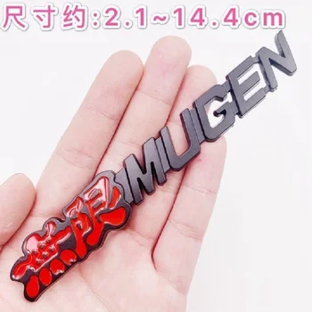 10x 3D Metaliniai Lipdukai Mugen Emblema Logotipas Galiniai Ženklelis Automobilių Kamieno Lipdukas Automobilio Stiliaus Honda Civic Sutarimu CRV