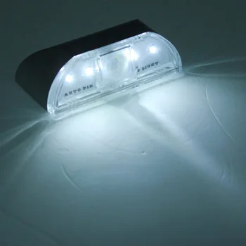 4 LED Indukcijos Naktį Šviesos Smart Judesio Jutiklis Naktinis Žibintas Žibintai Laiptų Šviesos Spinta Lempos Baterija настенные светильники