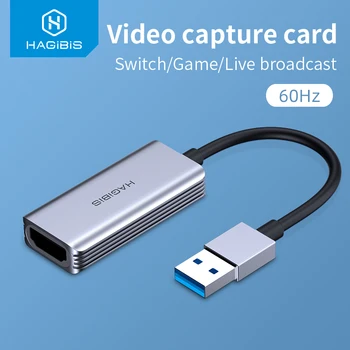 Hagibis Video Capture Card USB 3.0 4K HDMI suderinamus Vaizdo Žaidimas Grabber Rekordą PS4 vaizdo Kameros Perjungimas Live Transliacijos vaizdo Kamera